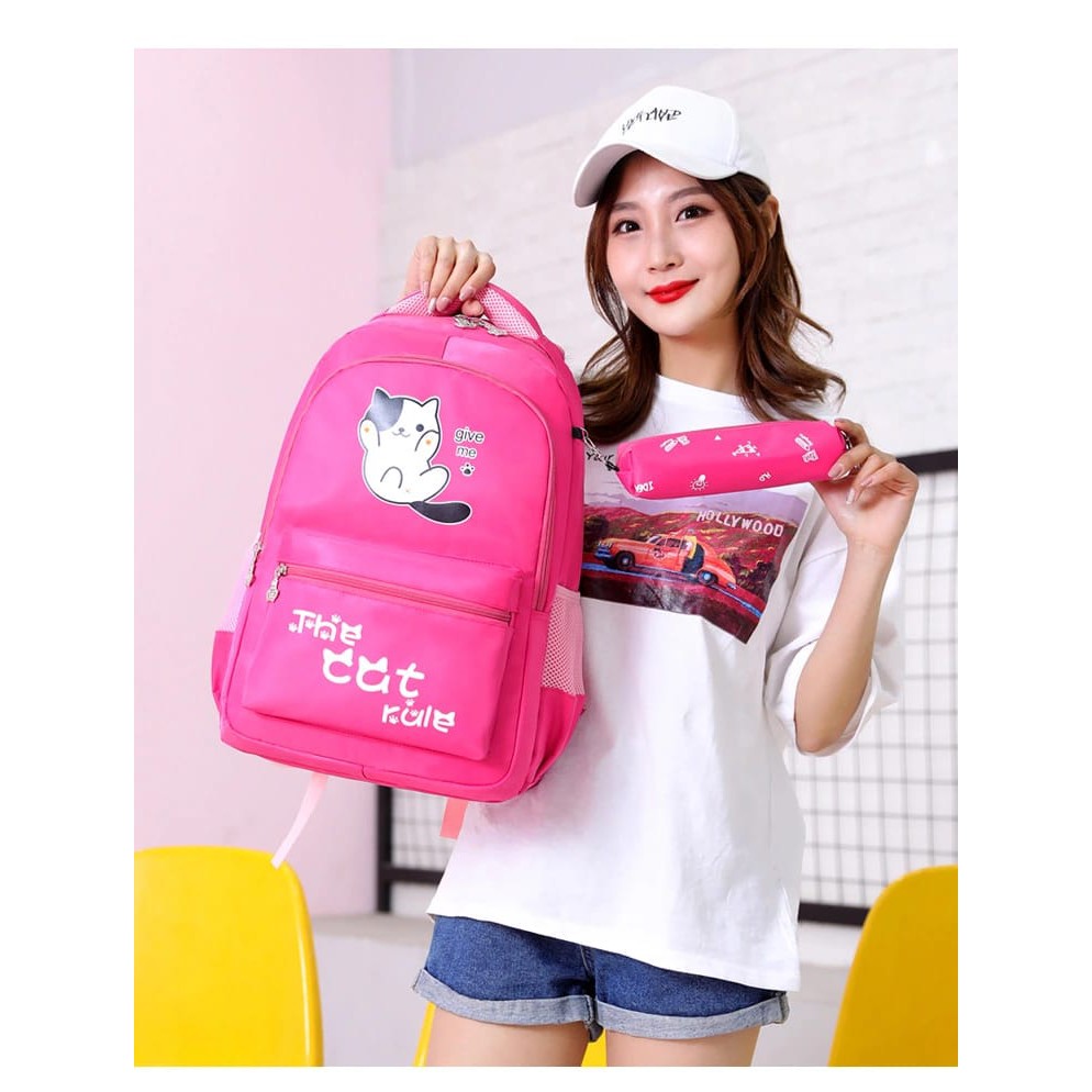 Rasta_Bags17_Tas Ransel Anak Perempuan The Cate Rule Tas Sekolah Anak SD SMP SMA SMK MADRASAH Backpack Anak Cewek Murah Fashion Korea
