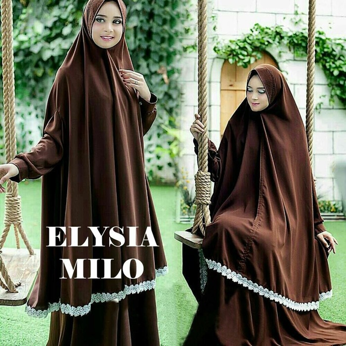 Fashion Muslim Baju Gamis Busana Muslim - ELYSIA SYAR'I MILO BERGO NO PED