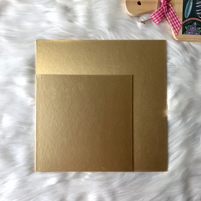 

89Yijt67R Cake Board Gold Size 25X25Cm (1Pck) E54Srfsw
