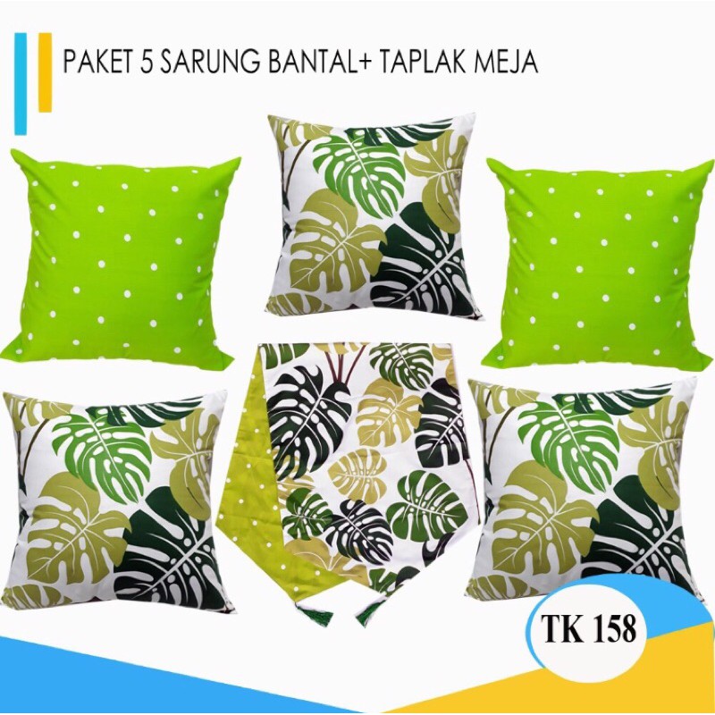 Sarung Bantal Sofa Set Taplak Meja