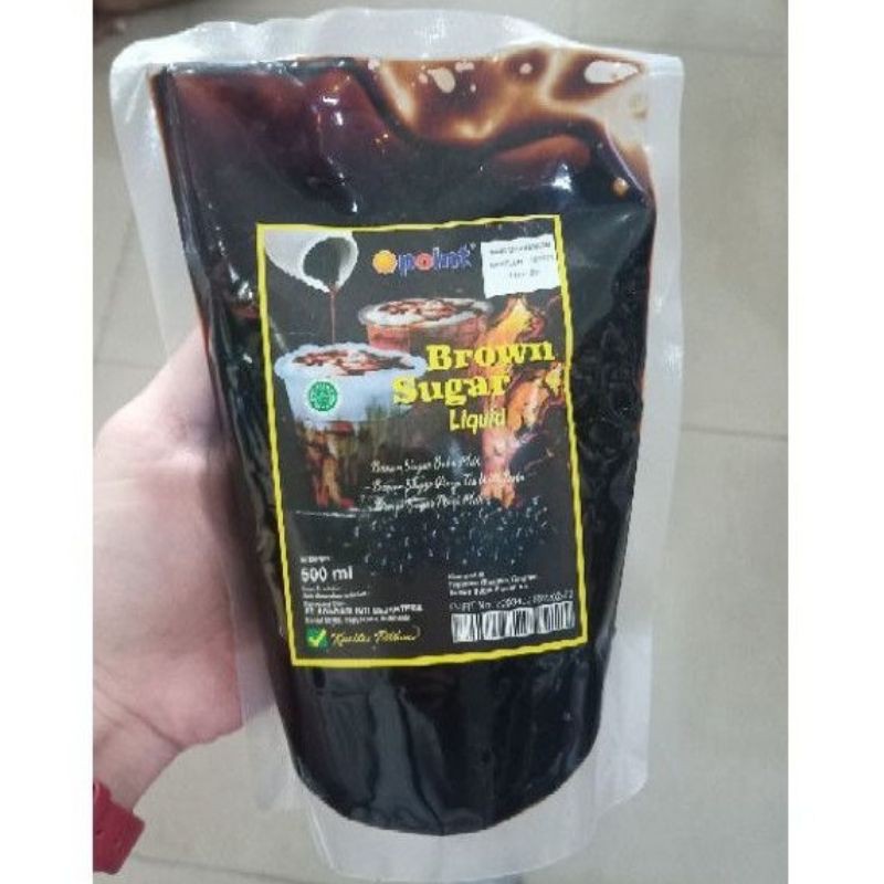 

POINT brown sugar liquid 500 ml - gula merah cair - brown sugar syrup - sirup gula merah