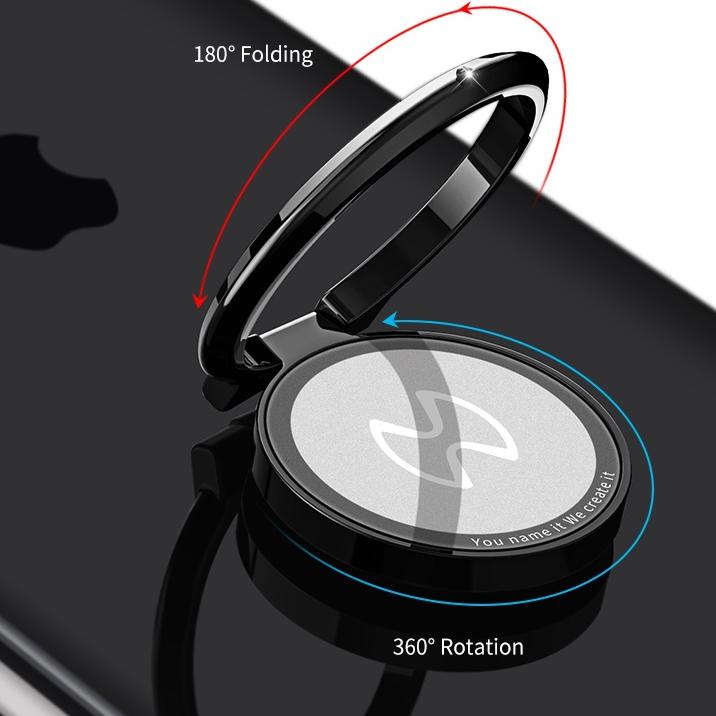 Recomended.. XUNDD Ring Holder HP Stand 360 Derajat Universal / Metal Ring Cicin Handphone Stand Fin