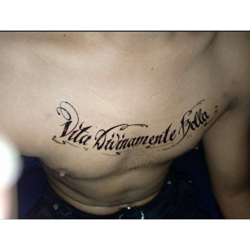 TATTO TEMPORARY TULISAN LATIN / TATTO TEMPORER /TATTO SEMENTARA