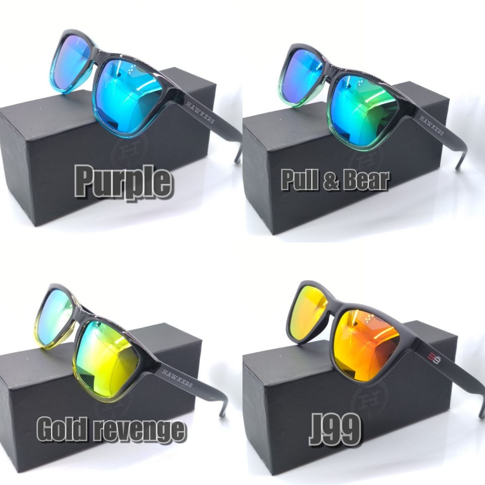 Sunglass Hawkers Hitam Doff Biru Kacamata Pria Polarised