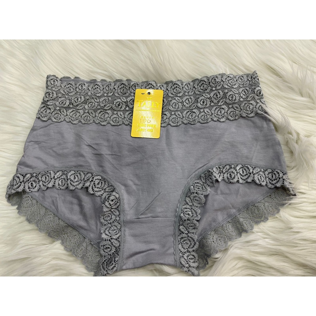 Tally 463 CD Celana Dalam Bahan Bambu Renda fit XL TALLY Cd KATUN Renda 463 Lace Panties Collection TALLY CD CELANA DALAM RENDA 463 I FIT XL | FREE SIZE | BAHAN KATUNTALLY Celana Dalam Wanita Bahan Renda Katun Bambu Fit to L - XL Anti Gatal CD 463 TALLy