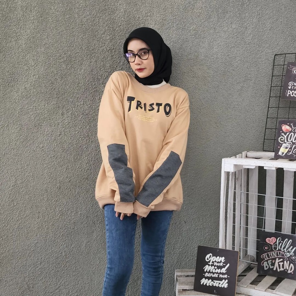 Hoodie Sweater TRISTO bisa couple jaket pria/wanita