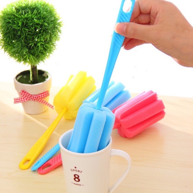 DK Sponge Brush / Sikat Botol Gelas Busa Murah / Cleaner Glass