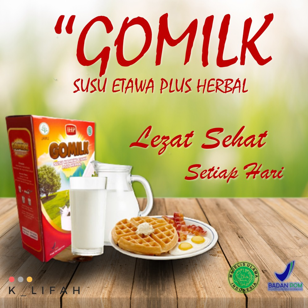 

Minuman Kesehatan Untuk Meningkatkan Imunitas Daya Tahan Tubuh GOMILK 200g Original Susu Kambing