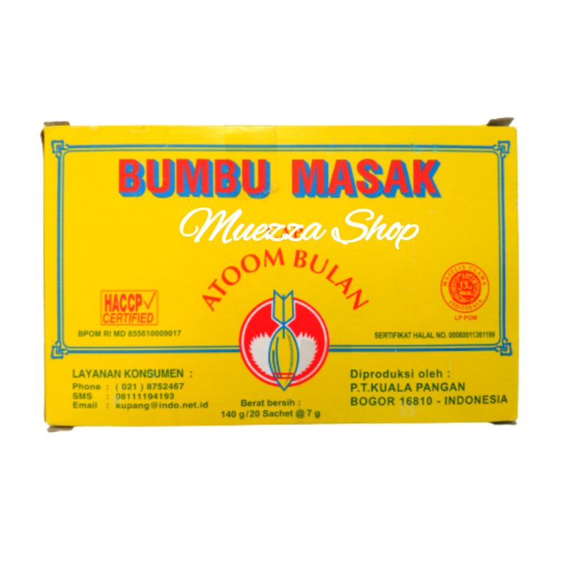 

BUMBU ATOOM/ATOM BULAN BOX SACHET 7 GRAM