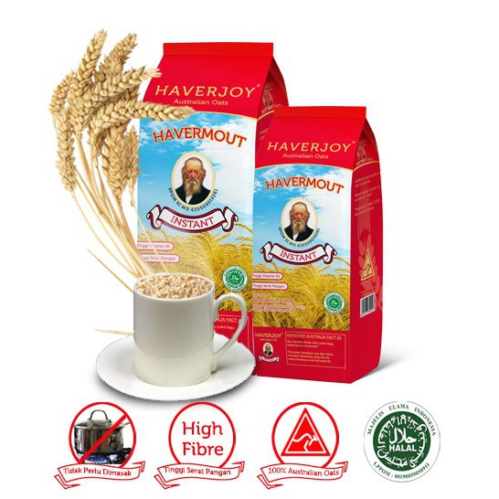 HAVERMOUT HAVERJOY AUSTRALIAN OATS INSTANT - BARLEY CHOCO INSTANT