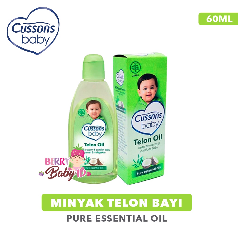 Cussons Baby Telon Oil Minyak Telon Bayi Pure Essential Oils 60 Ml Berry Mart