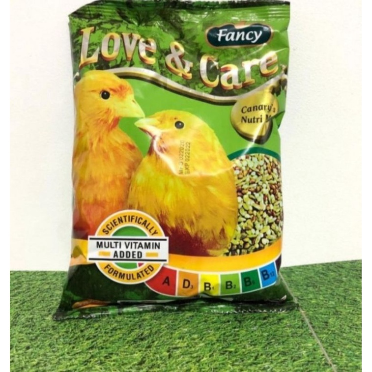 love and care kenari 400gr fancy canary pakan makan burung kenari fancy love and care canarys nutri mix asli ori