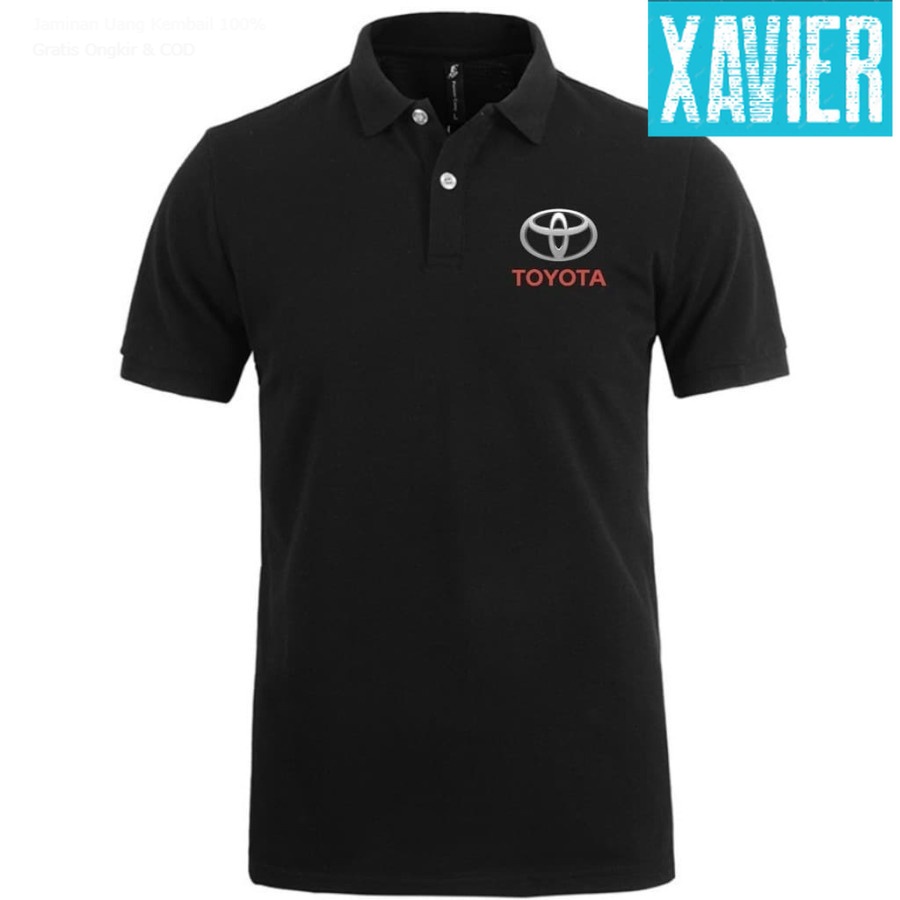 Kaos Polo Shirt Tshirt Baju Kerah Distro TOYOTA mobil polos custom indonesia pria wanita keren kata 