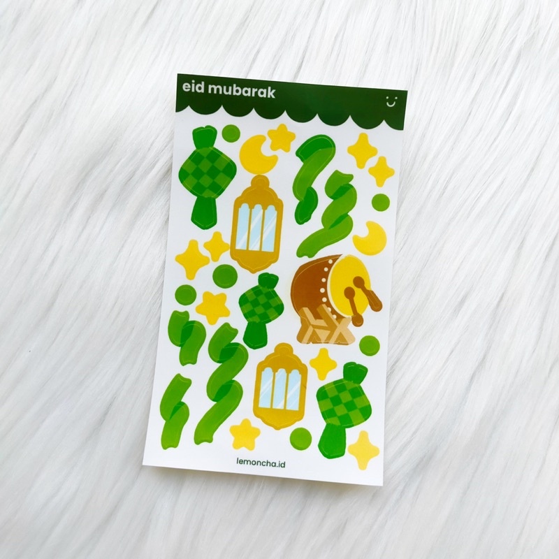 

[Lemoncha.id] Eid Mubarak (limited edition) - stiker polaroid polco journal