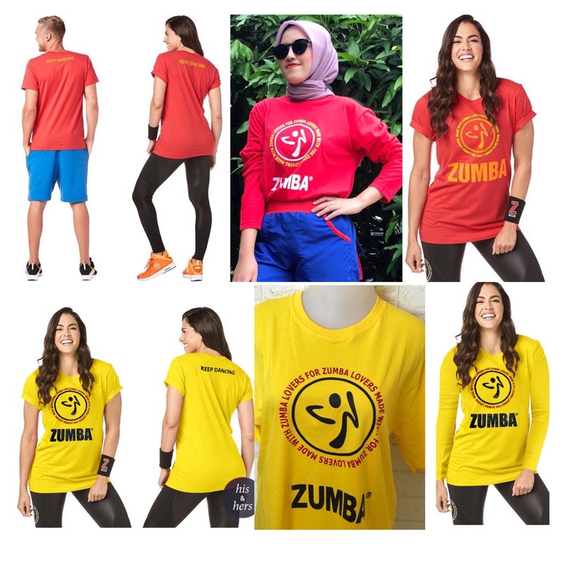 Atasan kaos zumba  logo Zumba  Lover keep dancing baju  