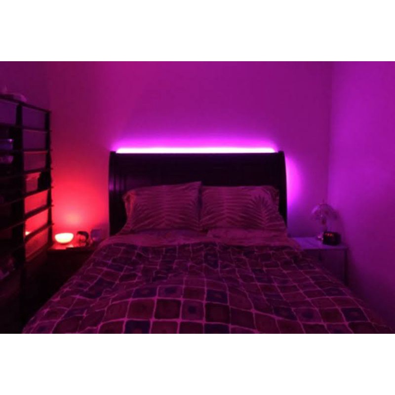 Lampu Hias Kamar Pria Wanita LED Strip 5 Meter Ruangan Kamar Plafon Outdoor Warna Warni