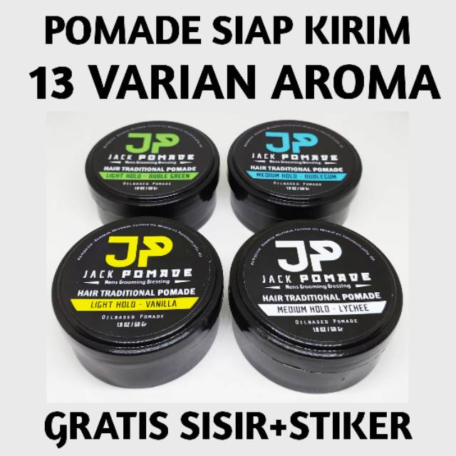 JACK POMADE AROMA 60GRAM OILBASED GROSIR MURAH BUKAN POMADE WARNA WATERBASED