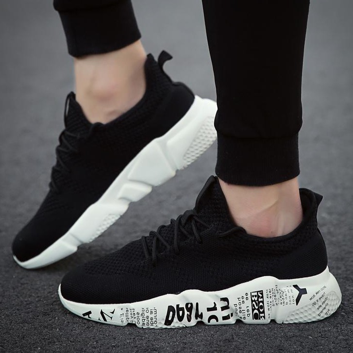  Sepatu  Pria  Sneakers Sepatu  Sport Korea  Santai Kets  