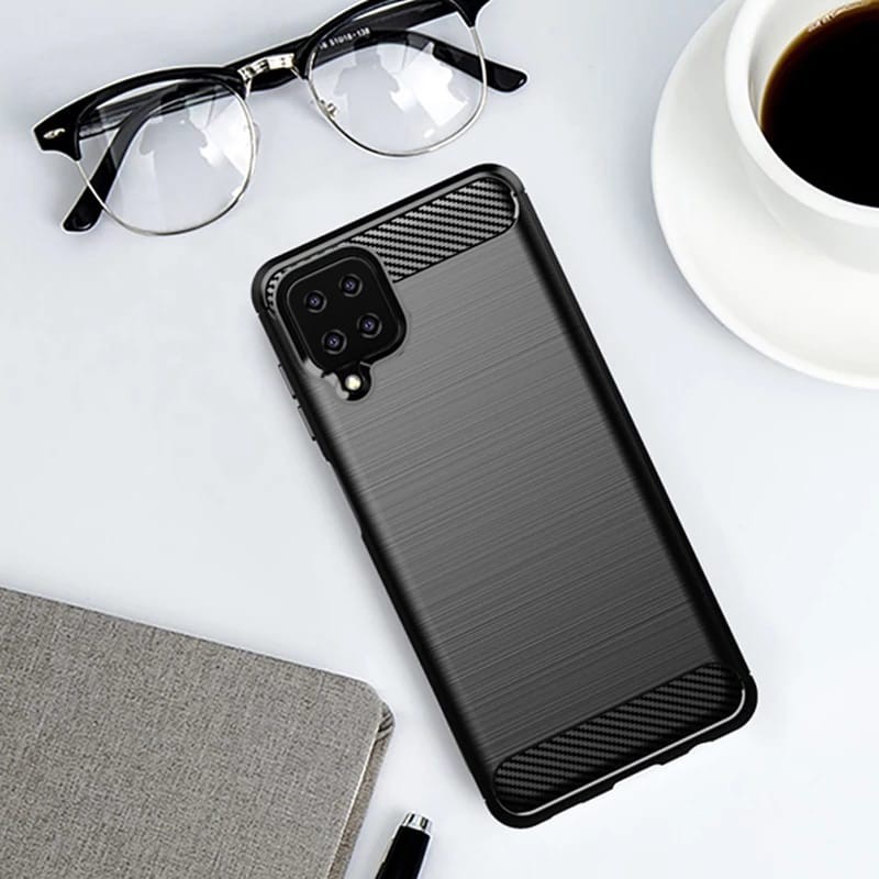 Case SAMSUNG A12 Slim Armor Carbon Ipaky SoftCase Back Cover Premium