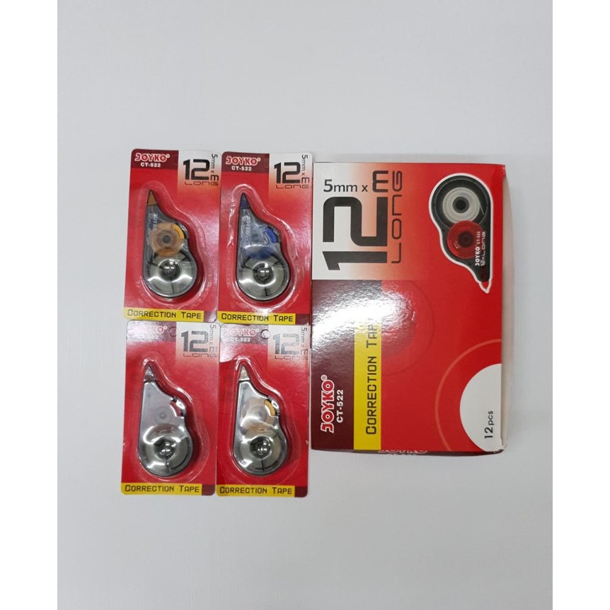 

CORRECTION TAPE JOYKO CT-522 5mmX12meter | TIPEX KERTAS