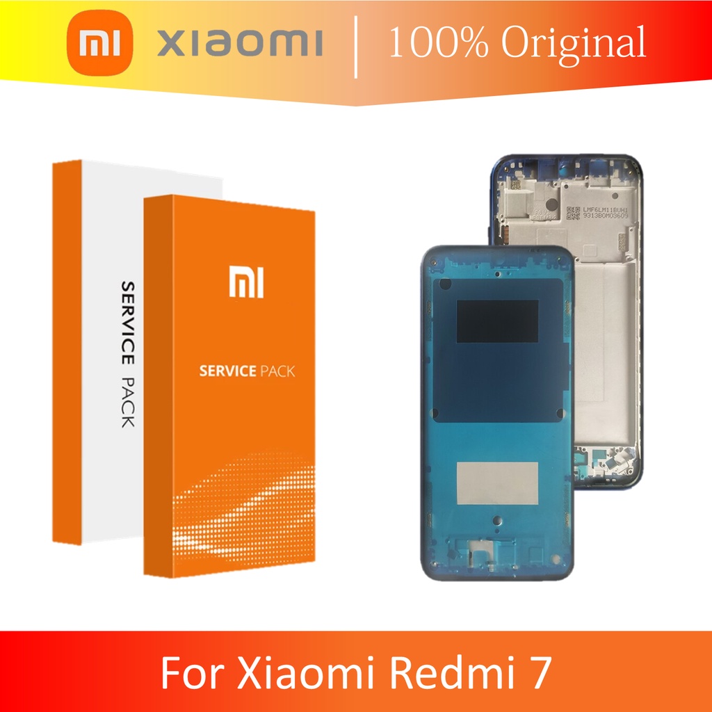 [ CHECK.ID ] MIDDLE FRAME BEZEL RANGKA TULANG LCD REDMI 7 ORIGINAL SERVICE PRODUCT