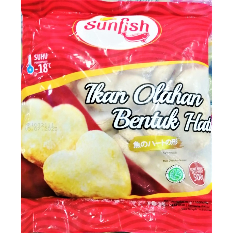 

Sunfish Olahan Ikan Bentuk Hati 500gr