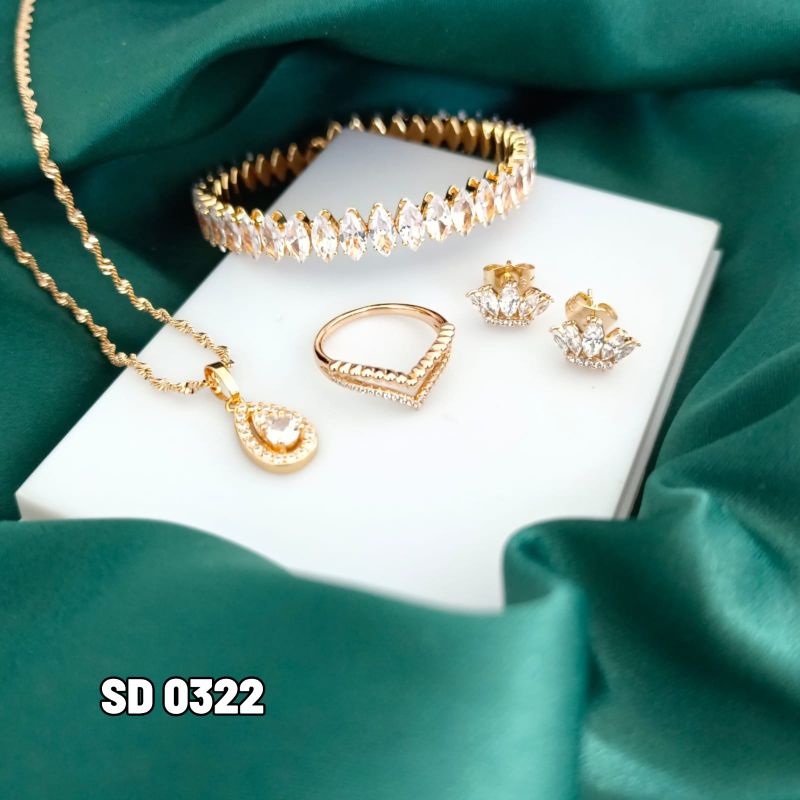 set perhiasan dewasa model aurel permata SD0322