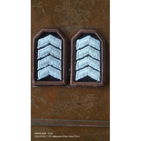 Bordir Pangkat Polri Bripka