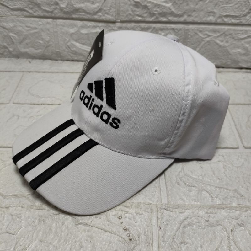 COD TOPI BASEBALL UNISEX LOGO ADIDAS PRIA WANITA TOPI BASEBALL HAT ADIDAS-Putih