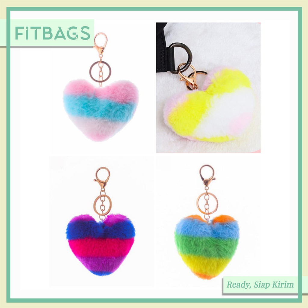 Aksesoris Tas FitBags CC002 - Gantungan Tas | Pom Pom Bulu | Pom Pom Gantungan Tas