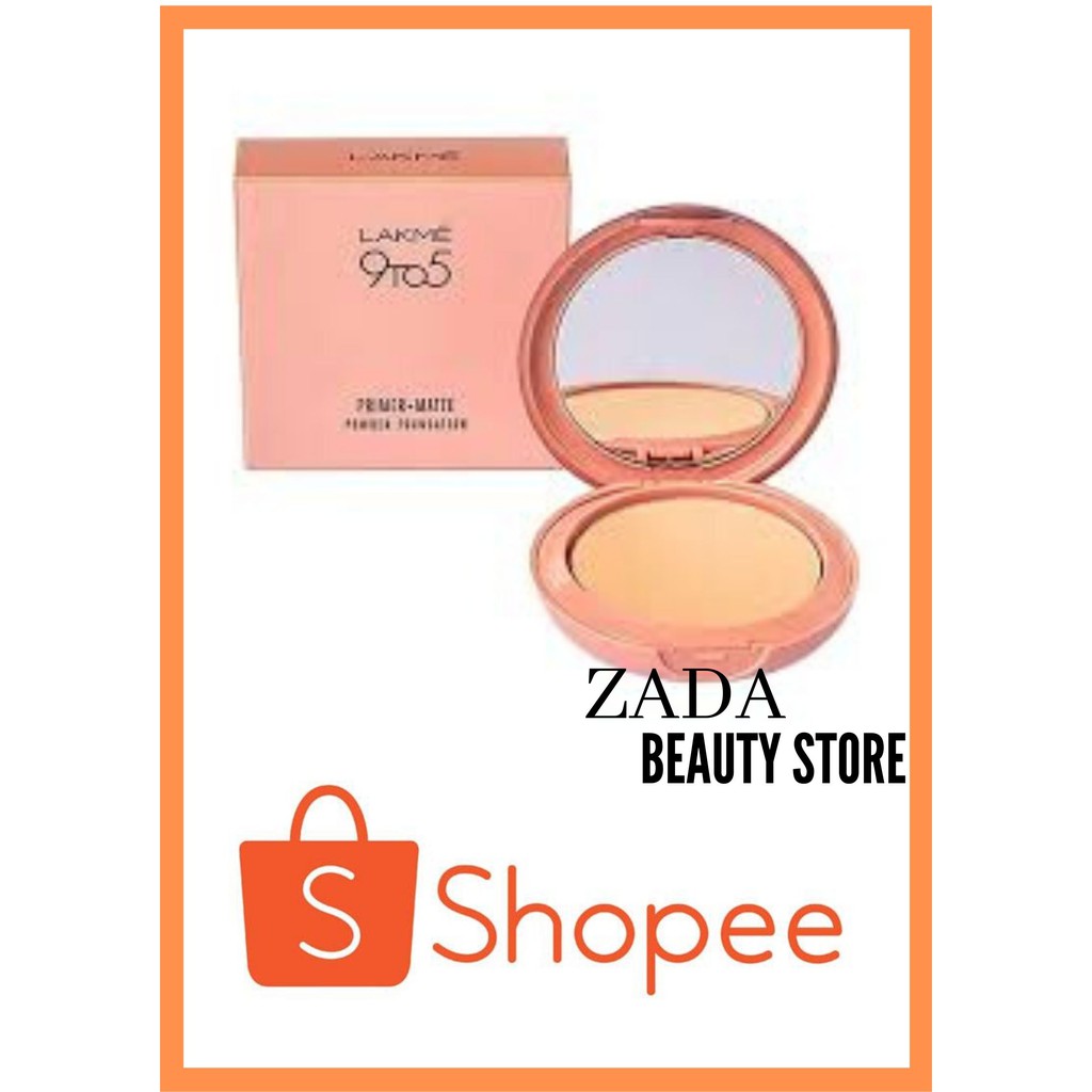 LAKME 9 TO 5 PRIMER + MATTE POWDER FOUNDATION / COMPACT BEDAK PADAT / CANTIK / PERAWATAN /KECANTIKAN