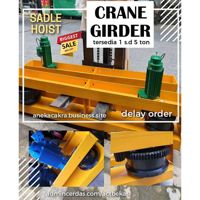 End Carriage Crane girder hoist sadle crane roda 3 ton importir