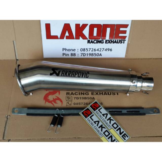 AKRAPOVIC MEGAPHONE STAINLESS LUAR DALAM