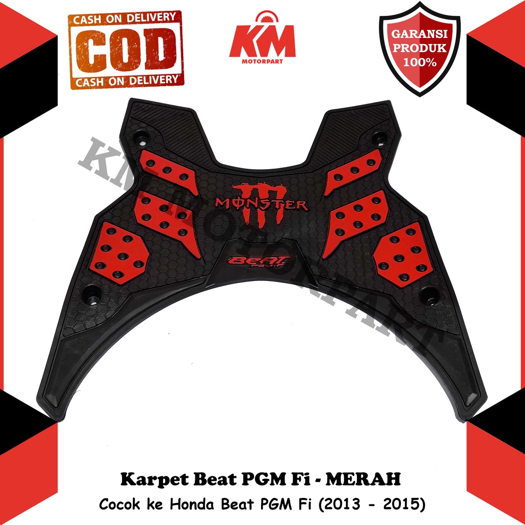 Karpet Beat PGM Fi 2013 - 2015 Keset Motor Honda Beat Fi Pijakan Kaki Variasi