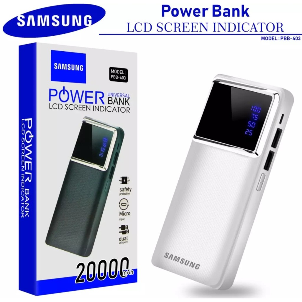 PB POWERBANK POWER BANK SAMSUNG KAPASITAS 20000 mAh PBB 403 MURAH