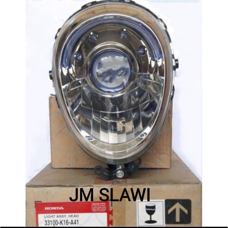 33100K16A41 Light Assy Head Reflektor Lampu Depan Scoopy eSP Non Led 2015-2017 Asli Ori Hinda AHM