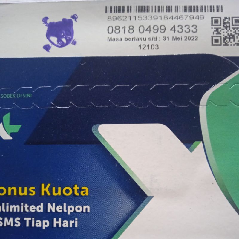 No Cantik XL Triple Ujung 333