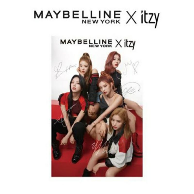 Photocard Itzy X Maybelline