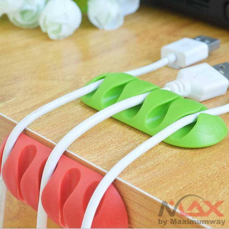 Organizer Kabel Untuk merapikan Kabel charger Headphone dan kabel lainnya Striveday Klip Kabel Organizer Cable Clip - KR-8005 Cable Winder Wire Organizer Desktop Clips Cord Management Headphone Cord Holder For iPhone Charging Data Line Protetor
