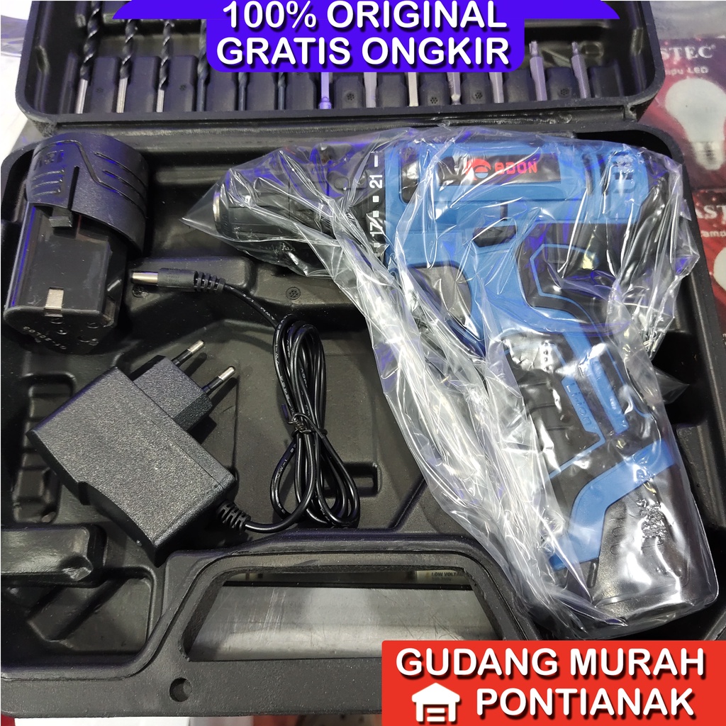 Bor Cordless Edon LV3 1210 / Mesin Bor Baterai Edon 12V Cordless Drill Edon 12 V LV3-1210