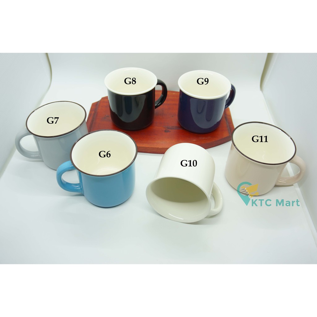 KTCmart - Gelas Keramik Mug Keramik Unik Warna/ Gelas Kopi Teh Minum