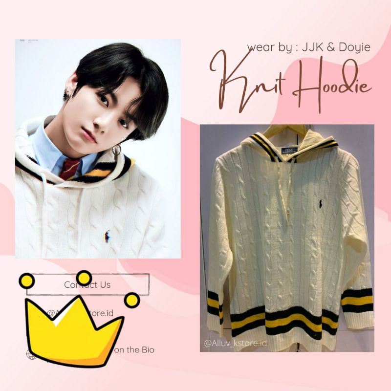 [RESTOCK - BEST SELLER] Knit Hoodie Jungkook Doyoung