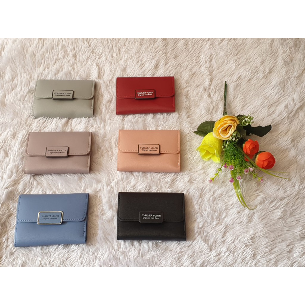 DOMPET WANITA MINI LIPAT DOMPET PENDEK DOMPET CANTIK DOMPET IMPORT