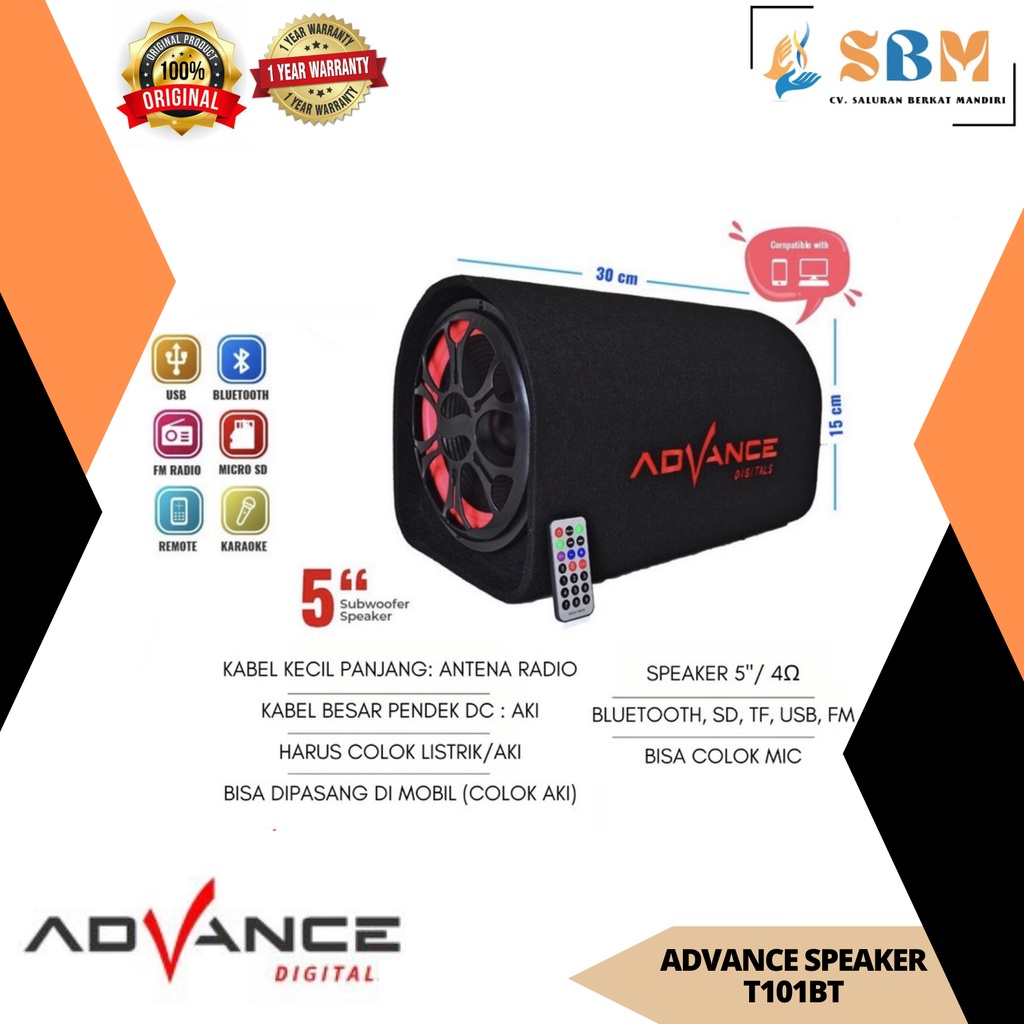 Advance Speaker Bluetooth T101BT