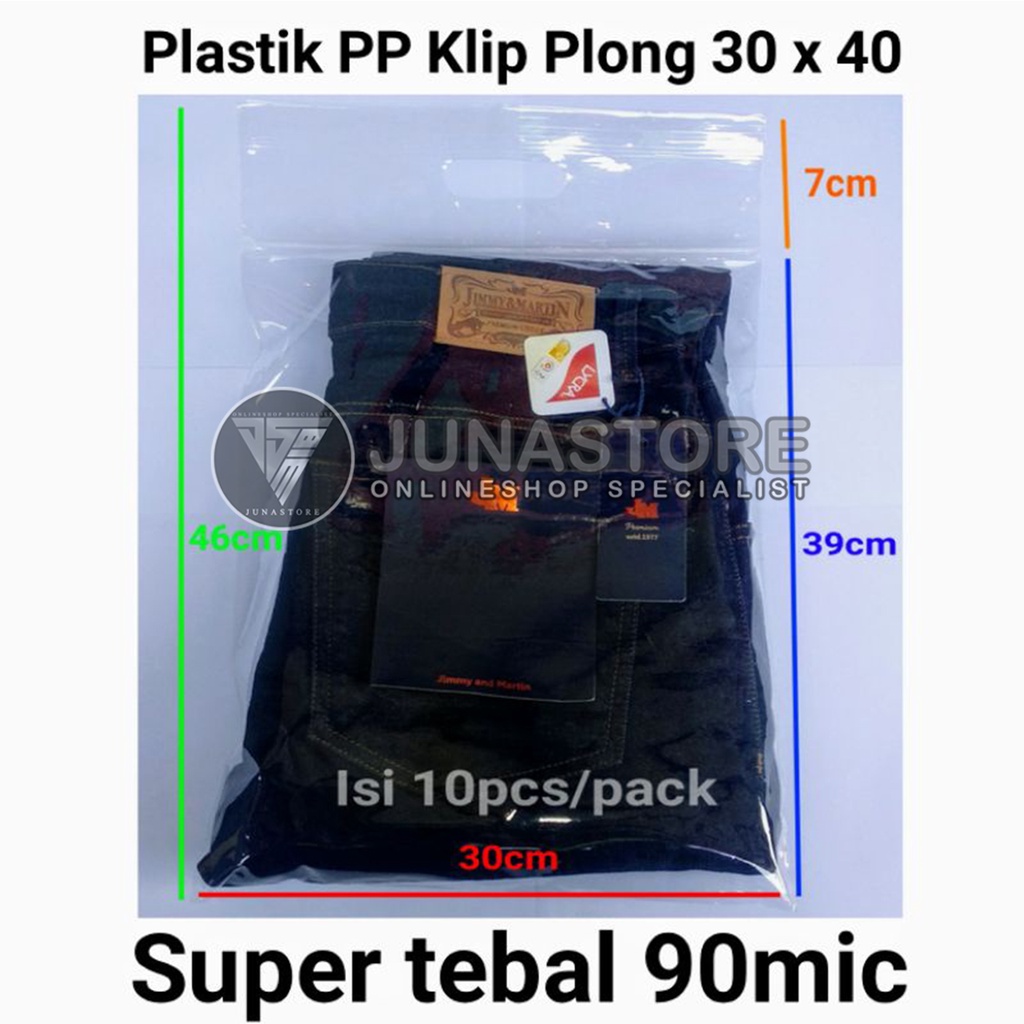 

Plastik PP klip plong 30x40 tebal 90mic