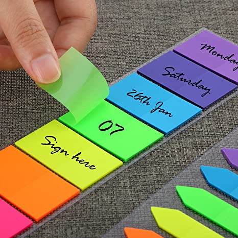 5-color waterproof loose-leaf notes index sticker