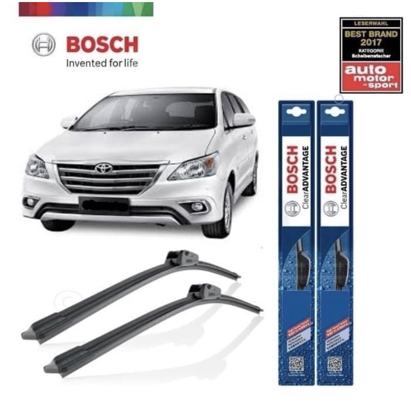 New Innova 2004 2009 2012 2015 wiper Mobil Frameless Bosch Clear Advantage lama