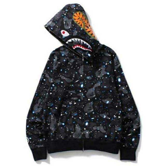 JAKET HOODIE BAPE GLOW IN THE DARK