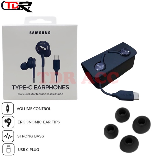 HEADSET - EARPHONE - HANDSFREE SAMSUNG AKG NOTE 10/NOTE 10+/NOTE 20/NOTE 20 ULTRA/S21/S21 PLUS/S21 CONNECT TIPE-C PACKINGAN IMPORT KUALITAS 100%