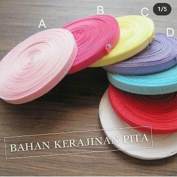 karet melar FOE 1cm 10mm headband pita masker warna